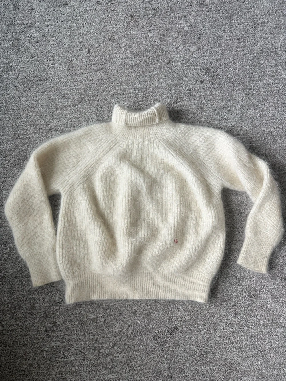 Victoria Beckham Cream Turtleneck Sweater